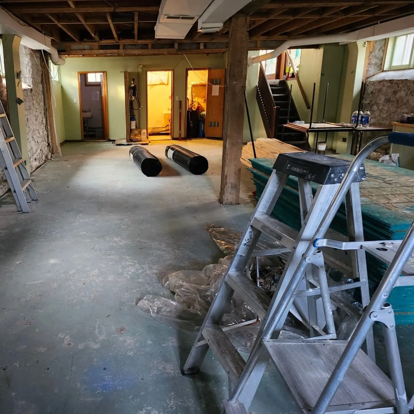 Interior renovation finish work